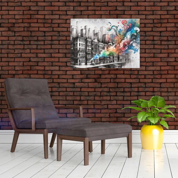 Obraz - Industriální život (70x50 cm)