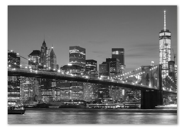 Foto-obraz fotografie na skle Manhattan noc osh-96464167