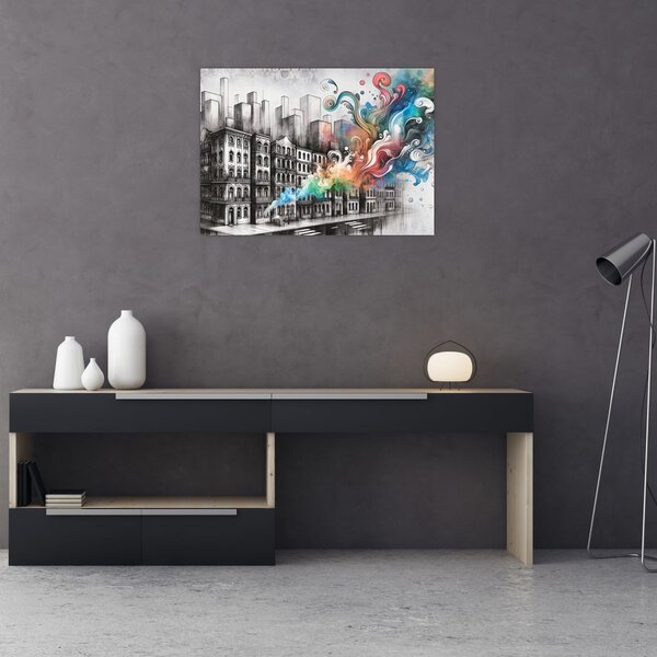 Obraz - Industriální život (70x50 cm)