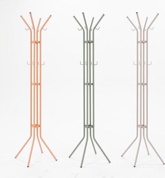 Šedozelený kovový věšák ø 40x170 cm Jessy – Spinder Design