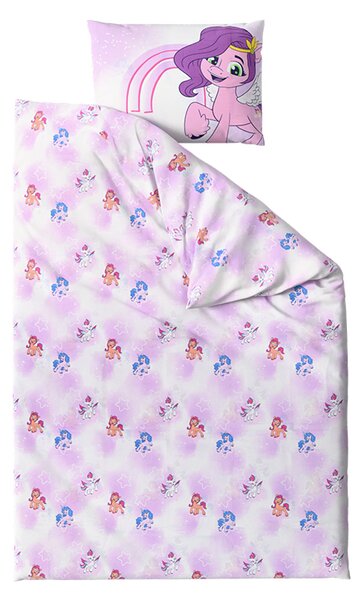 Dětské bavlněné povlečení MY LITTLE PONY STARS bílé Rozměr povlečení: 60 x 70 cm | 140 x 200 cm