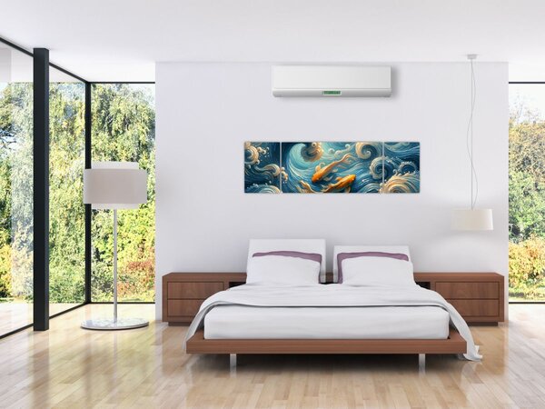 Obraz - Zlaté rybky (170x50 cm)