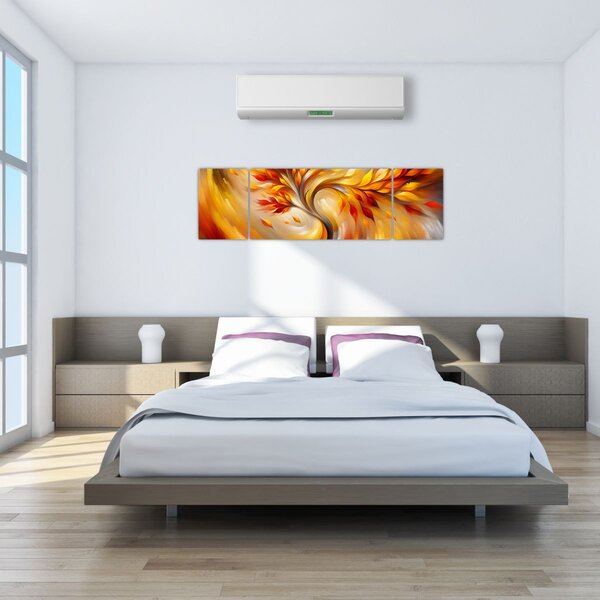 Obraz - Podzimní strom (170x50 cm)