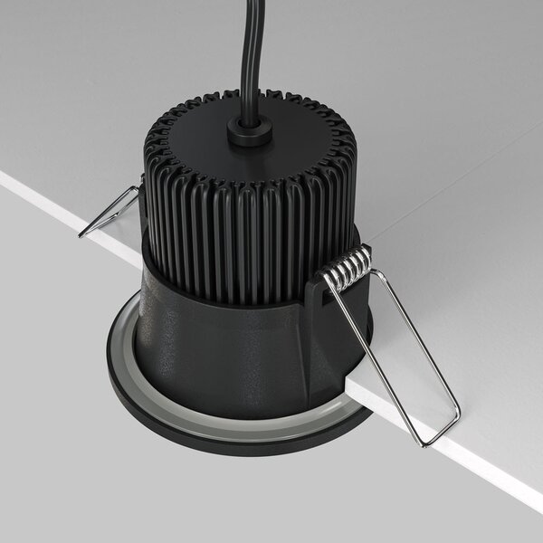 Maytoni downlight Zoom LED 60° zápustné kruhové svítidlo černé 6W3000KNe