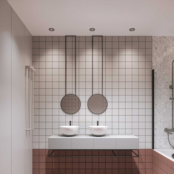 Maytoni downlight Zoom LED 60° zápustné kruhové svítidlo černé 6W3000KNe