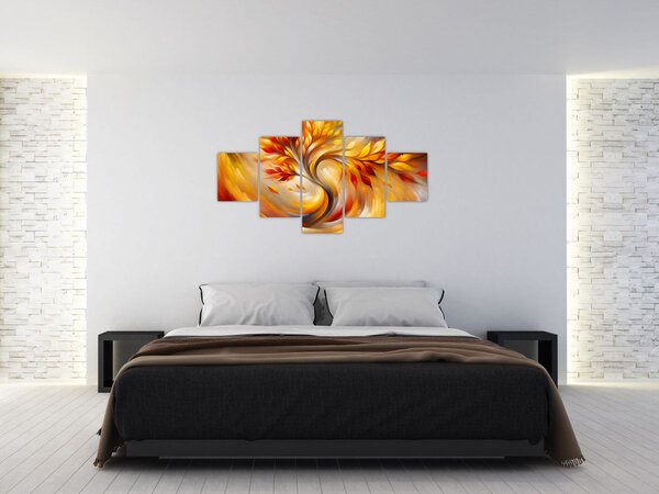 Obraz - Podzimní strom (125x70 cm)