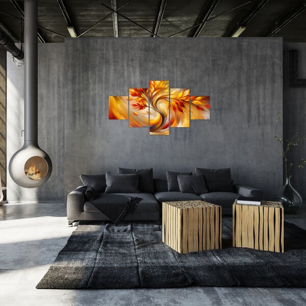 Obraz - Podzimní strom (125x70 cm)