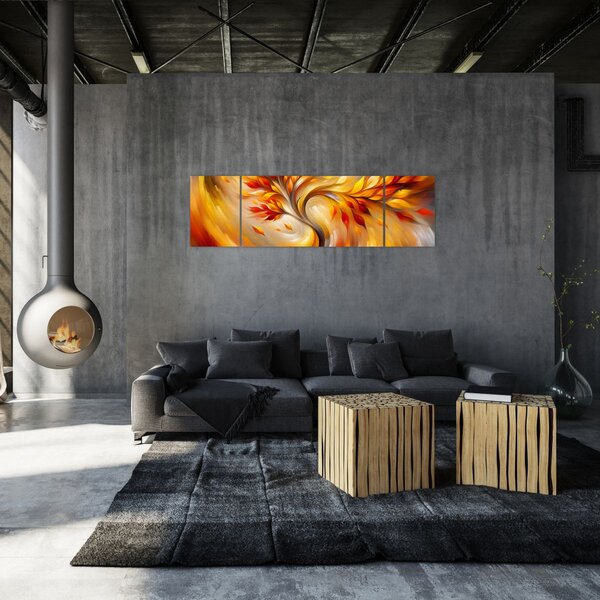 Obraz - Podzimní strom (170x50 cm)