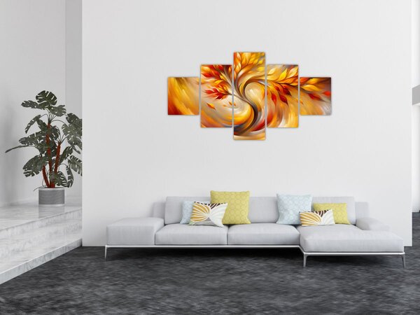 Obraz - Podzimní strom (125x70 cm)
