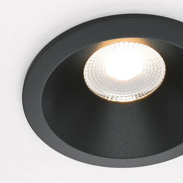 Maytoni downlight Zoom LED 60° zápustné kruhové svítidlo černé 6W3000KNe