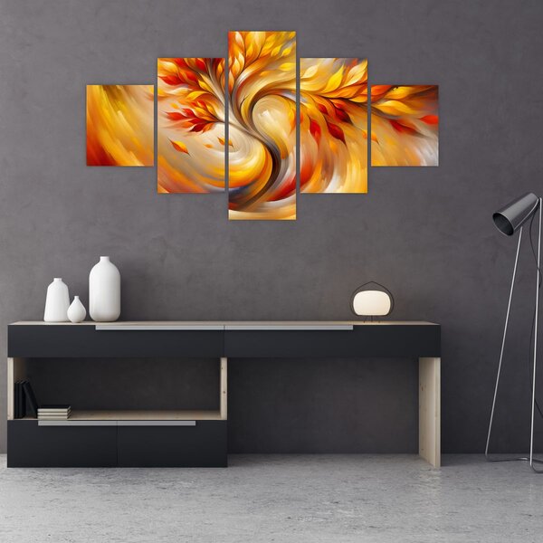 Obraz - Podzimní strom (125x70 cm)