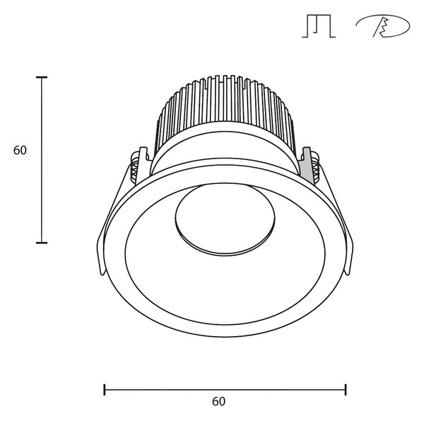 Maytoni downlight Zoom LED 60° zápustné kruhové svítidlo bílé 6W4000KNe