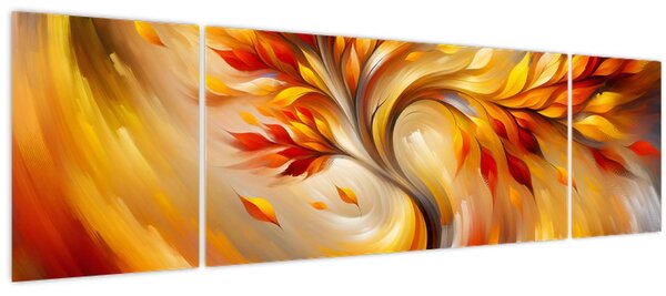 Obraz - Podzimní strom (170x50 cm)