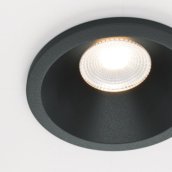 Maytoni downlight Zoom LED 60° zápustné kruhové svítidlo černé 6W3000KNe