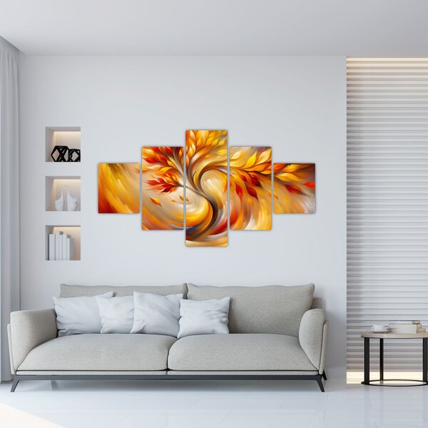 Obraz - Podzimní strom (125x70 cm)