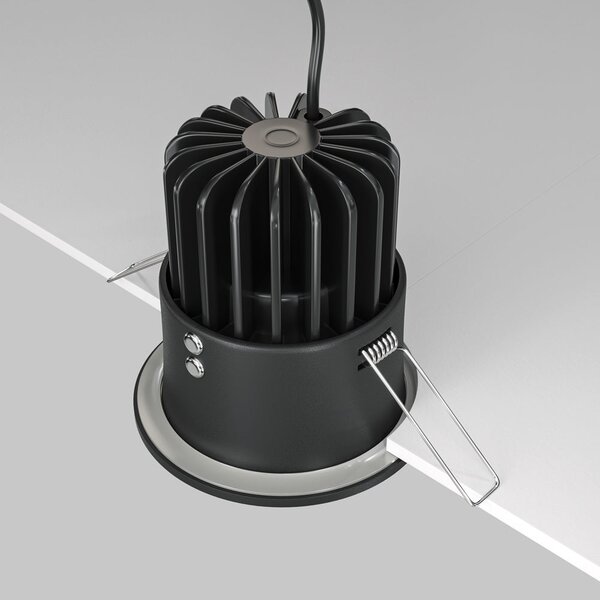 Maytoni downlight Zoom LED 60° zápustné kruhové svítidlo černé 6W3000KNe