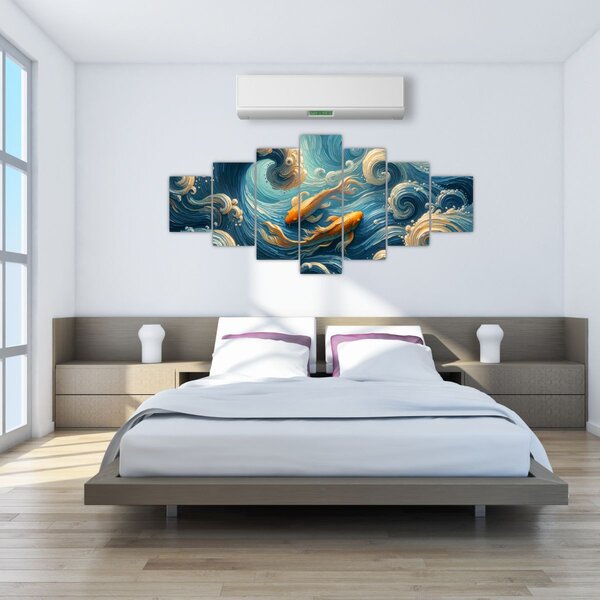 Obraz - Zlaté rybky (210x100 cm)
