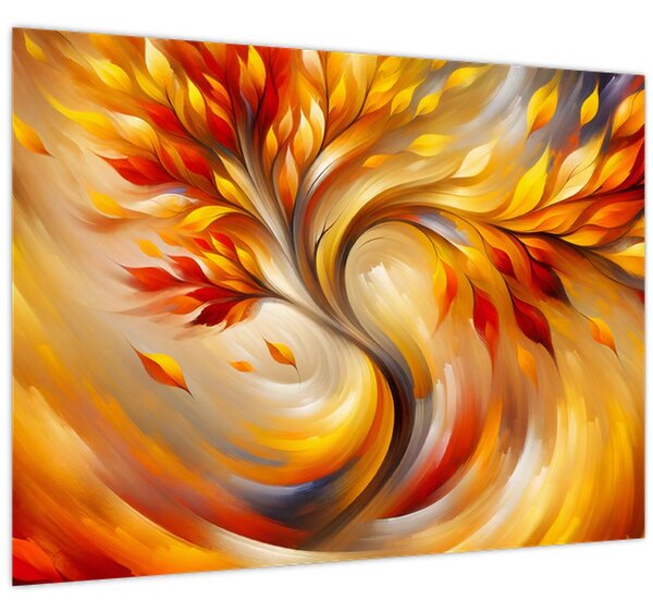 Obraz - Podzimní strom (70x50 cm)
