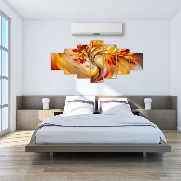 Obraz - Podzimní strom (210x100 cm)