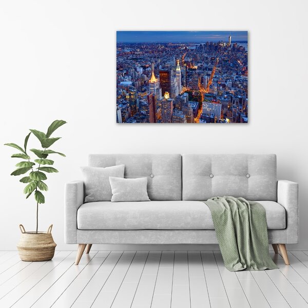 Moderní fotoobraz canvas na rámu Manhattan noc oc-96722456
