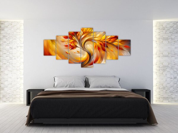 Obraz - Podzimní strom (210x100 cm)