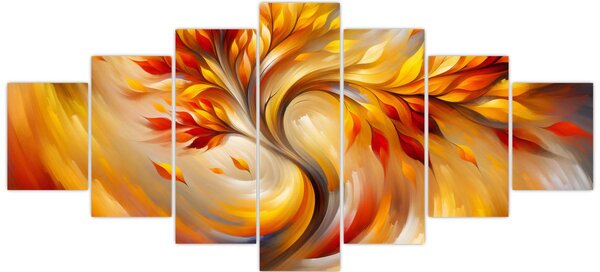 Obraz - Podzimní strom (210x100 cm)