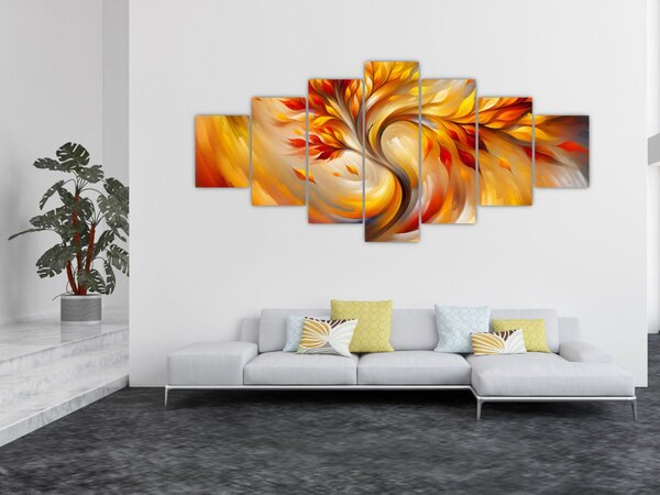 Obraz - Podzimní strom (210x100 cm)