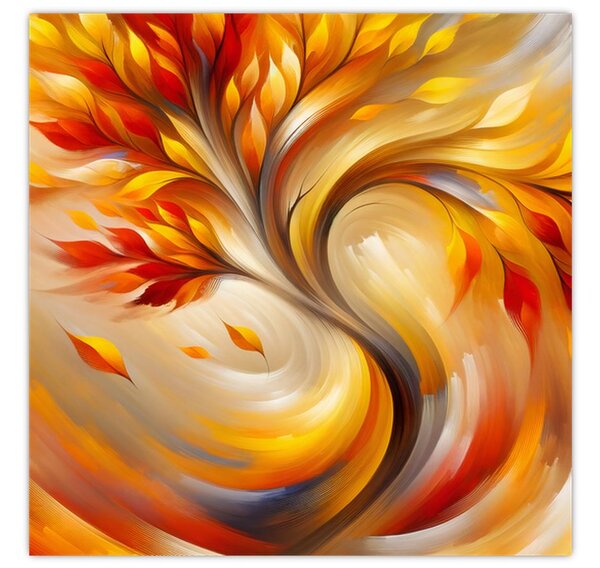 Obraz - Podzimní strom (30x30 cm)