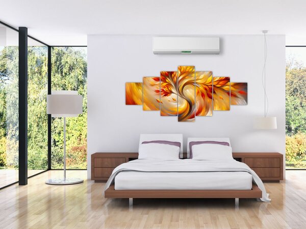 Obraz - Podzimní strom (210x100 cm)