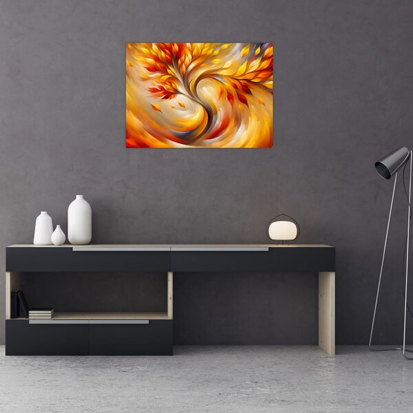 Obraz - Podzimní strom (70x50 cm)