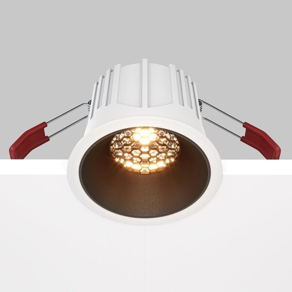 Maytoni downlight Alfa LED 36° zápustné kruhové svítidlo černé 2700K15WNe
