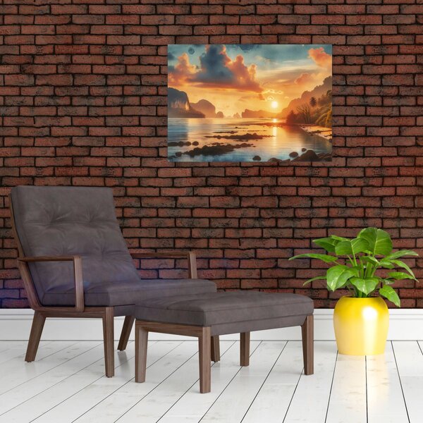 Obraz - Pohled z pláže (70x50 cm)