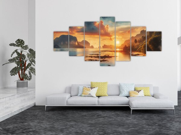 Obraz - Pohled z pláže (210x100 cm)