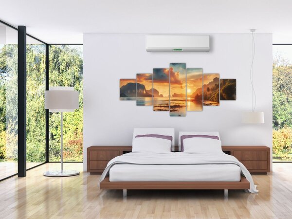 Obraz - Pohled z pláže (210x100 cm)