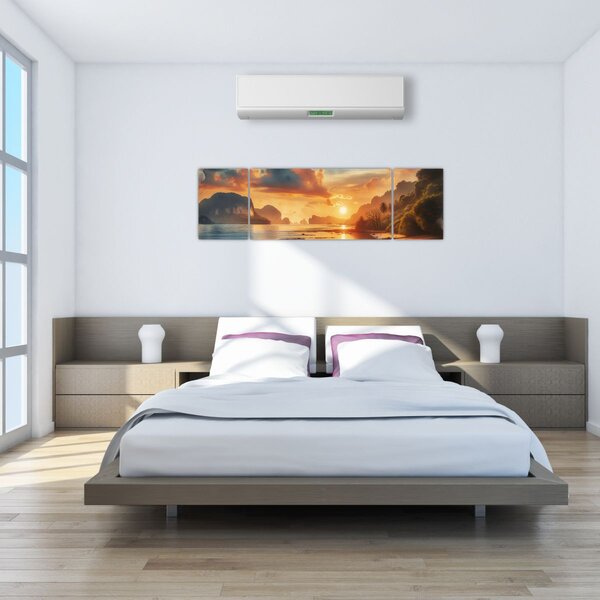 Obraz - Pohled z pláže (170x50 cm)