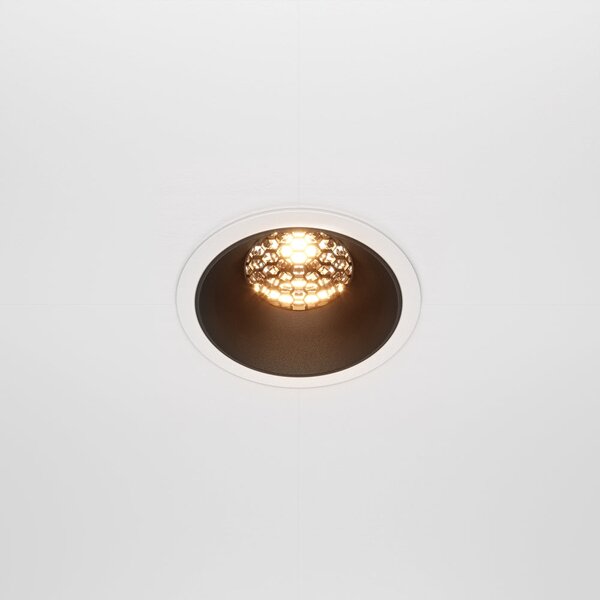 Maytoni downlight Alfa LED 36° zápustné kruhové svítidlo černé 2700K15WNe