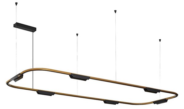 VK Light Core LED závěsné svítidlo Zlatá630 mm