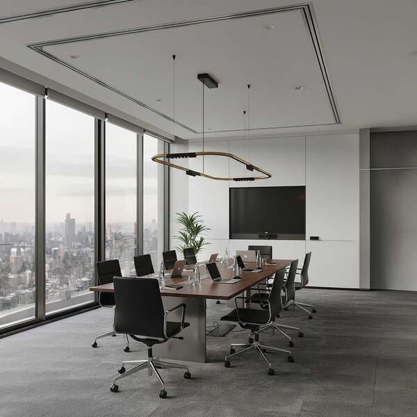 VK Light Core LED závěsné svítidlo Zlatá630 mm