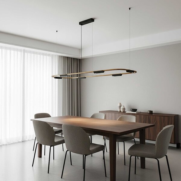 VK Light Core LED závěsné svítidlo Zlatá630 mm
