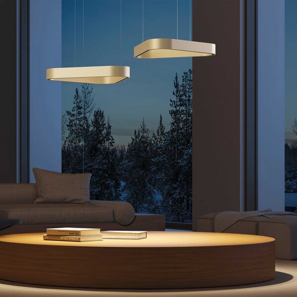 VK Light Aria LED závěsné svítidlo Zlatá600 mm