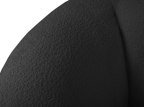Tmavě šedá pohovka z textilie bouclé 230 cm Essen – Cosmopolitan Design