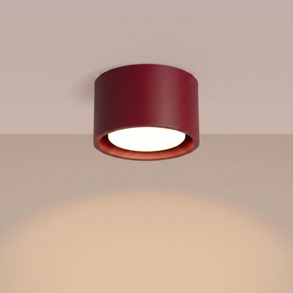 Sollux Lighting Stropní svítidlo MODO 1 bordó GX53