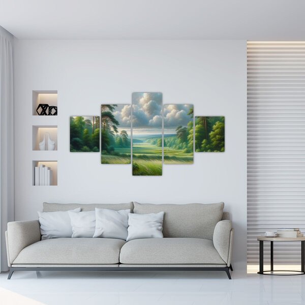 Obraz - Zelená krajina (125x70 cm)