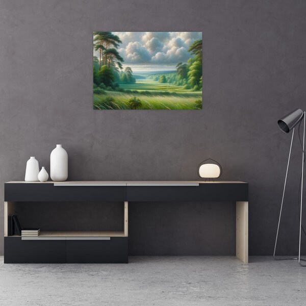 Obraz - Zelená krajina (70x50 cm)