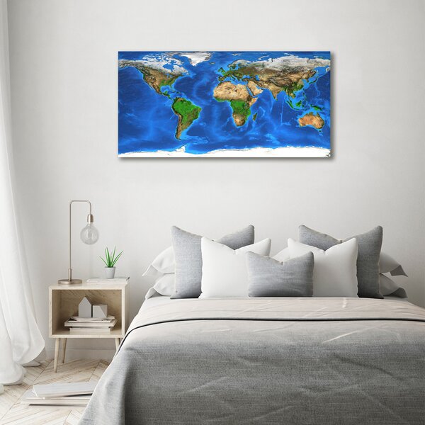 Foto obraz canvas Mapa světa oc-97580792