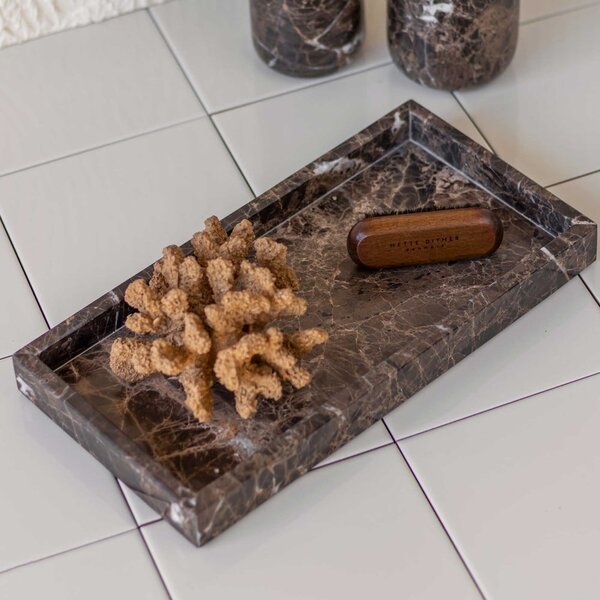 Mramorový dekorativní tác 16x31 cm Marble – Mette Ditmer Denmark