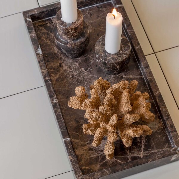 Mramorový dekorativní tác 16x31 cm Marble – Mette Ditmer Denmark