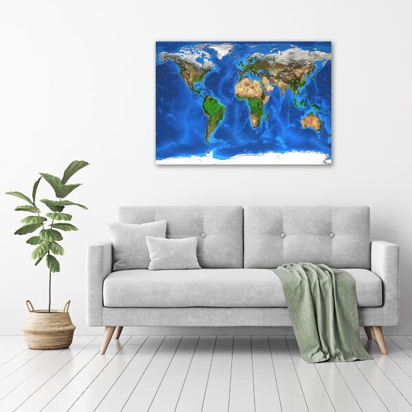 Foto obraz canvas Mapa světa oc-97580792
