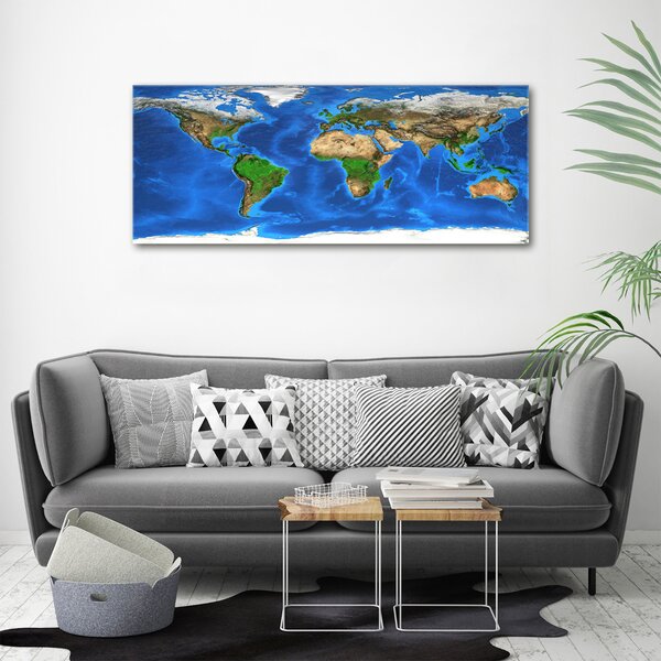 Foto obraz canvas Mapa světa oc-97580792