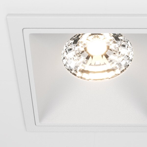 Maytoni downlight Alfa LED 15W 36° zápustné čtvercové svítidlo bílé Jednoduchá3000KAno